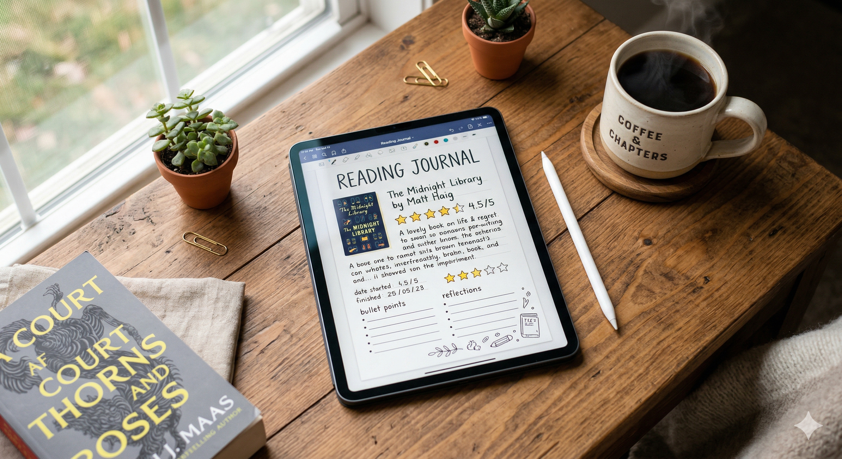 Free Digital Reading Journal GoodNotes: 5 Templates + Setup
