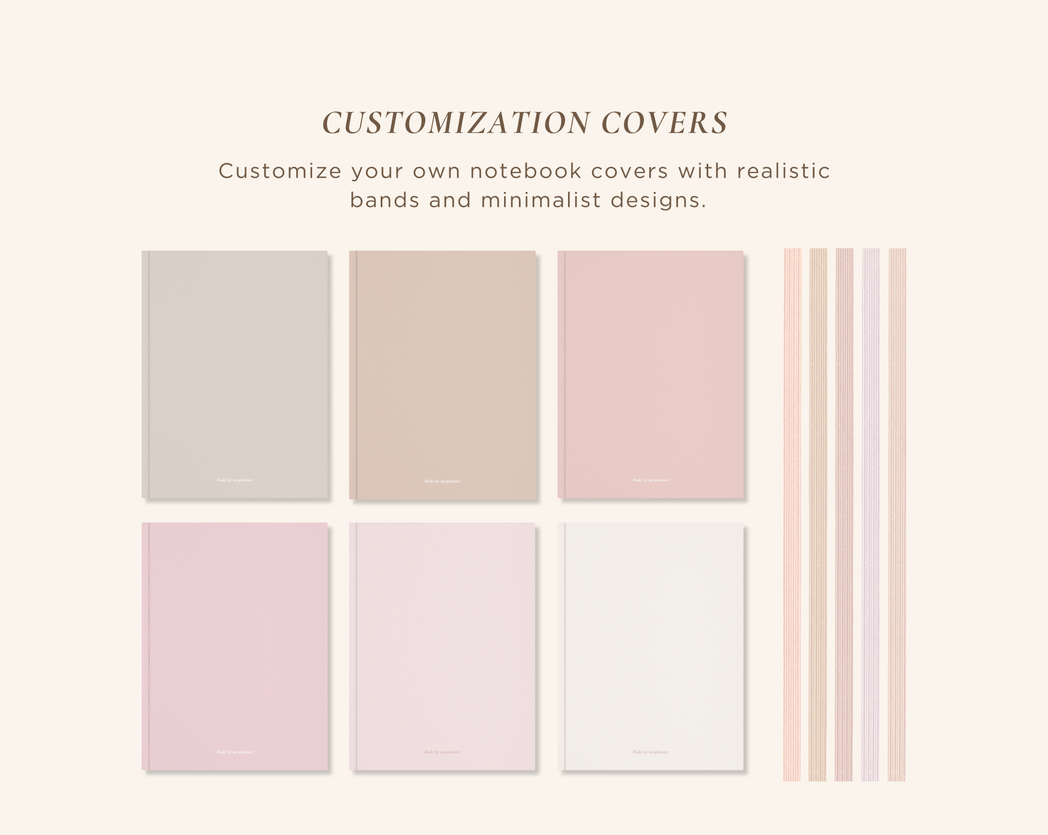 12 Subject Digital Notebooks | Portrait | 6 Soft Colors - Meeplanner