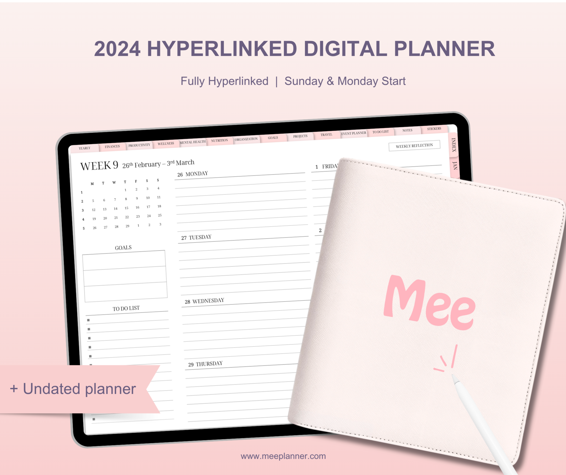 2024 Hyperlinked Life Planner