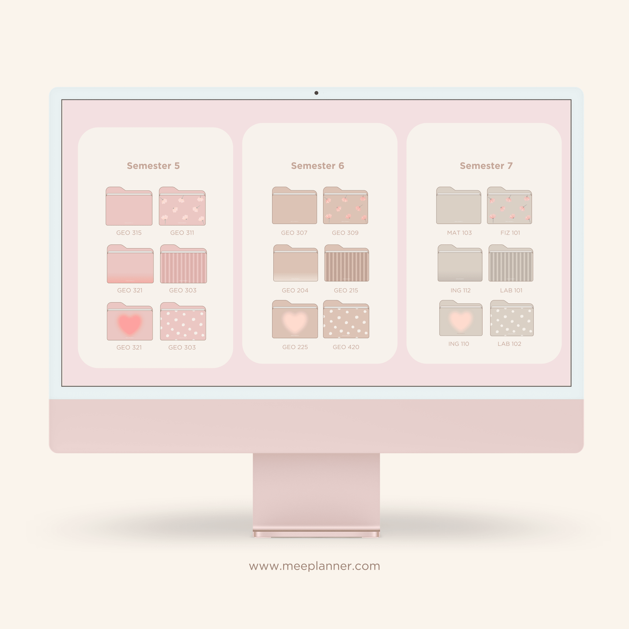 30 Neutral Desktop Folder Icons - Meeplanner