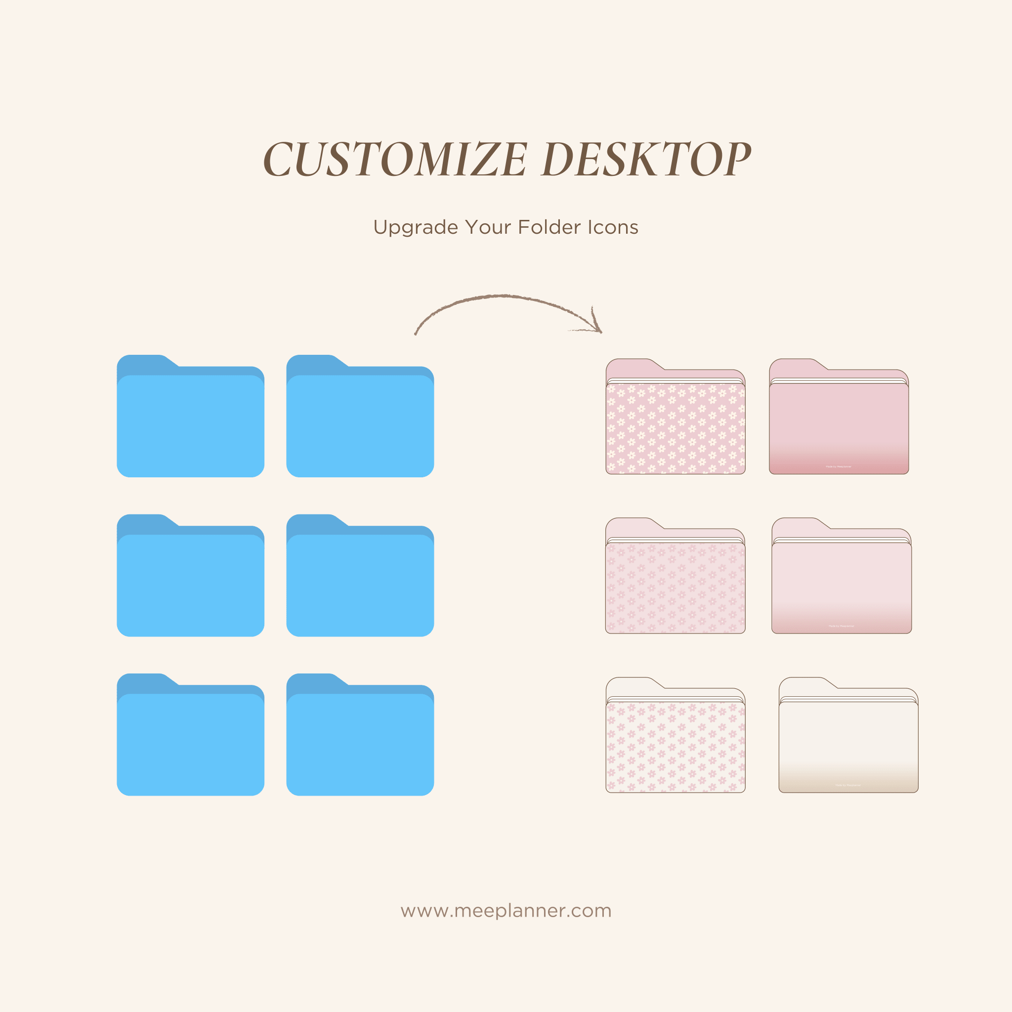 60 Desktop Folder Icons | Bundle - Meeplanner
