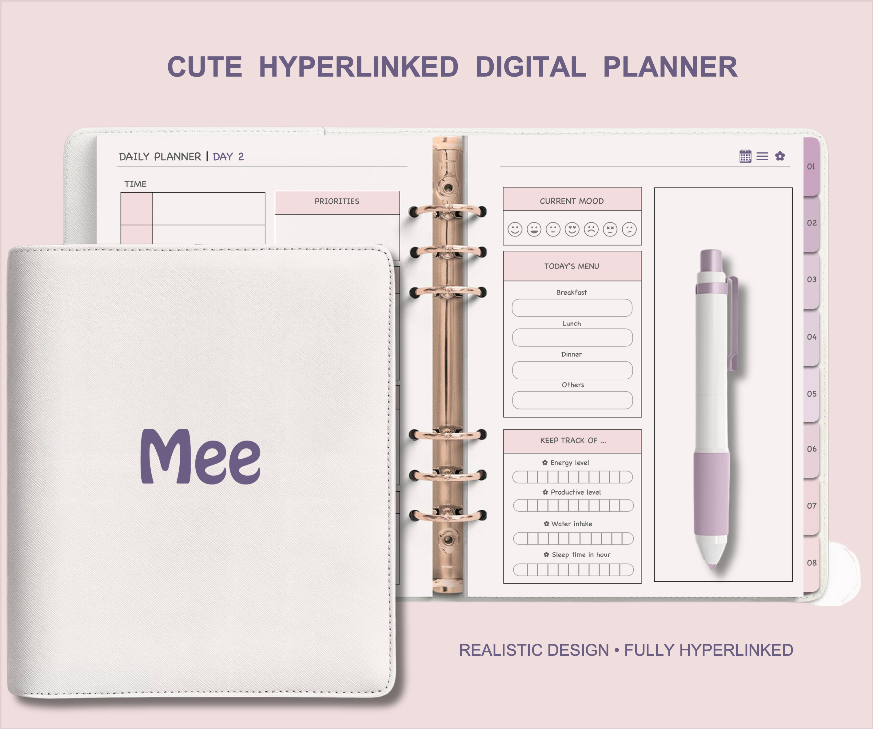 Digital】2024 Undated Digital Bullet Journal, Premade Doodle planner with  hyperlink tab - Shop Da Rich Planner Digital Planner & Materials - Pinkoi