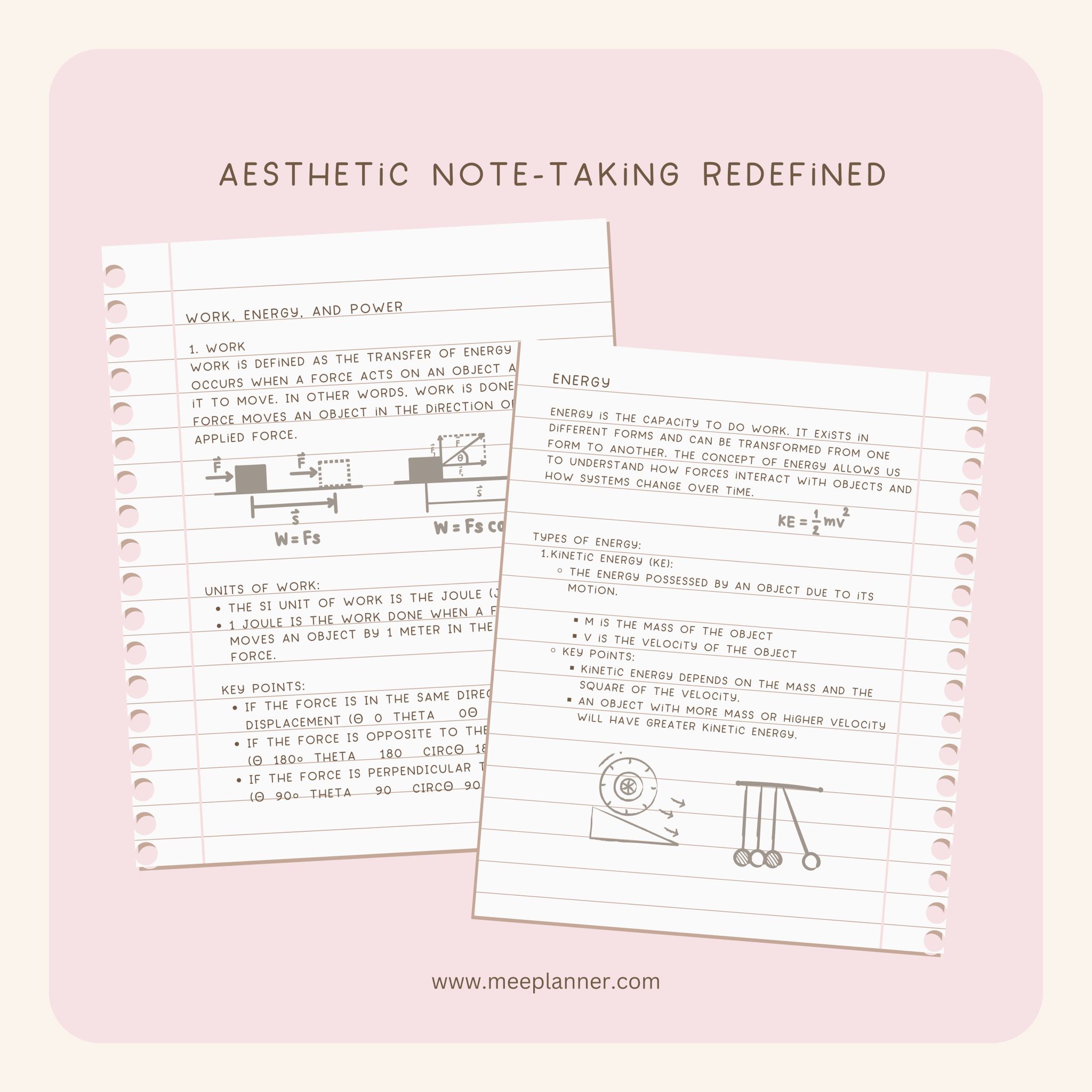 Aesthetic Handwriting Font - Meeplanner