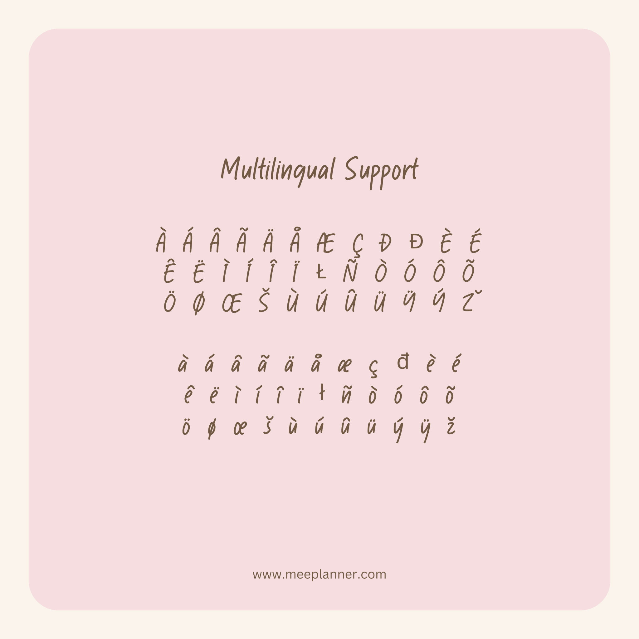 Aesthetic Handwriting Font - Meeplanner