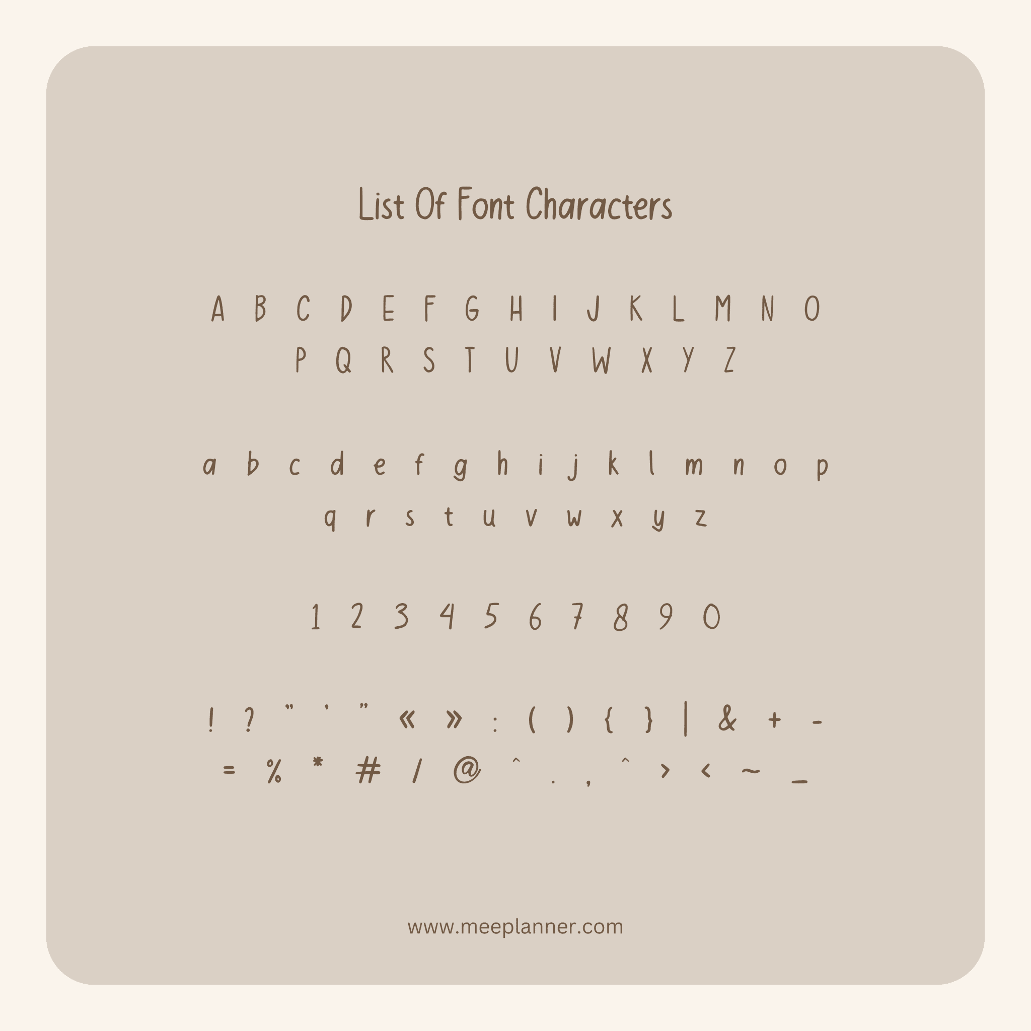 Aesthetic Handwriting Font - Meeplanner