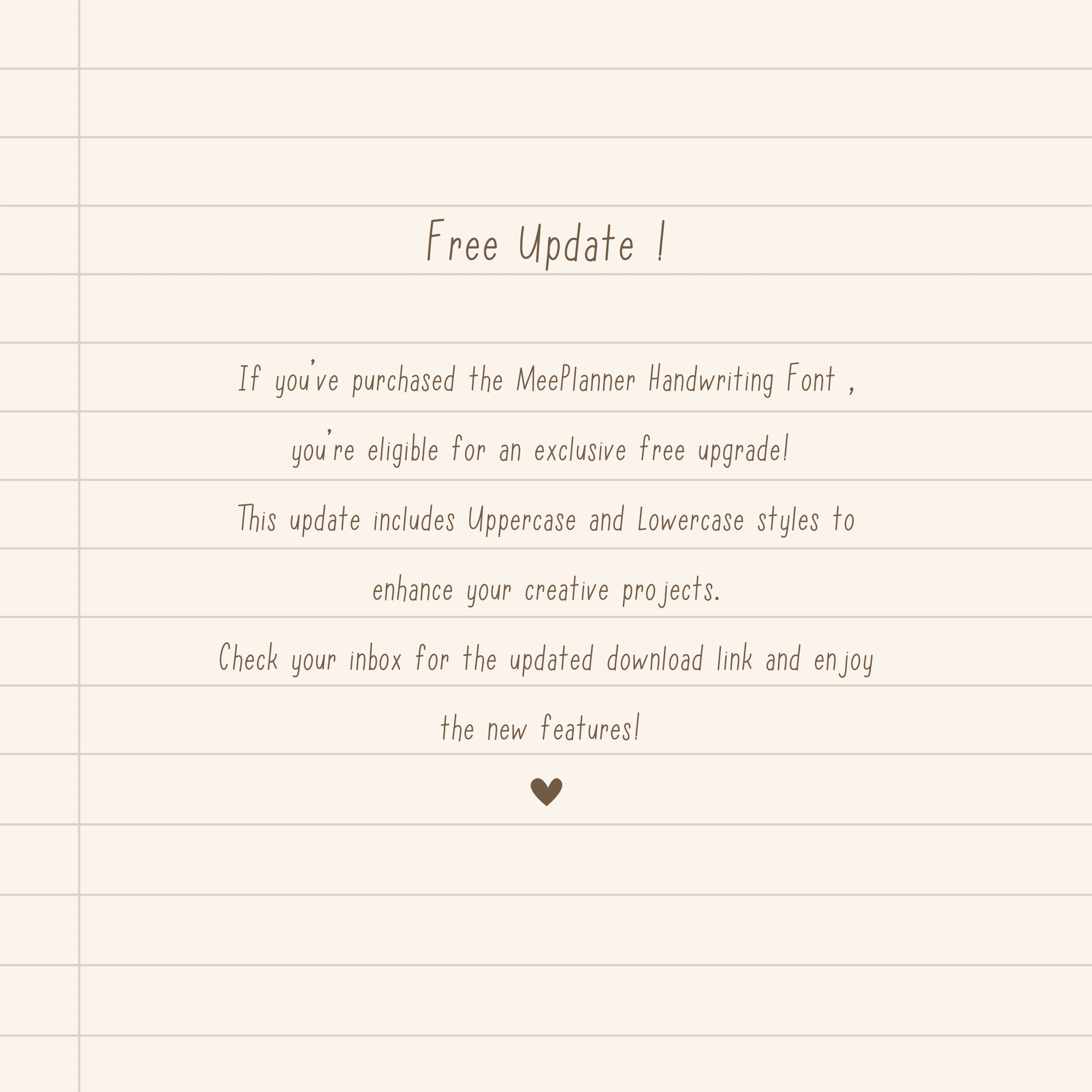 Aesthetic Handwriting Font - Meeplanner