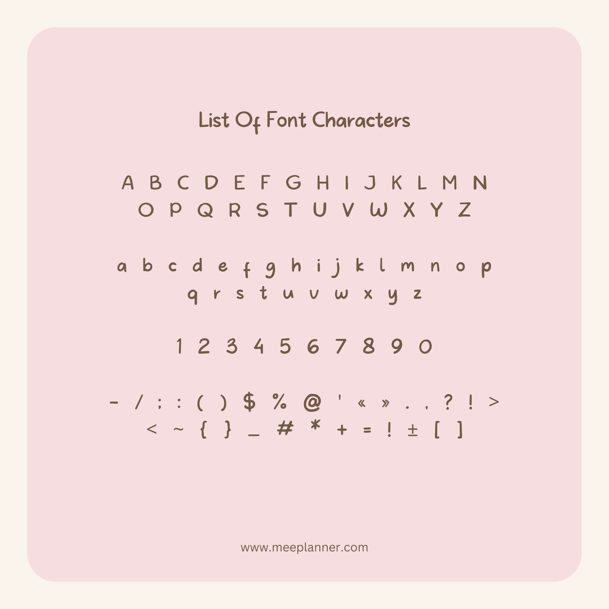 Aesthetic Handwriting Font - Meeplanner