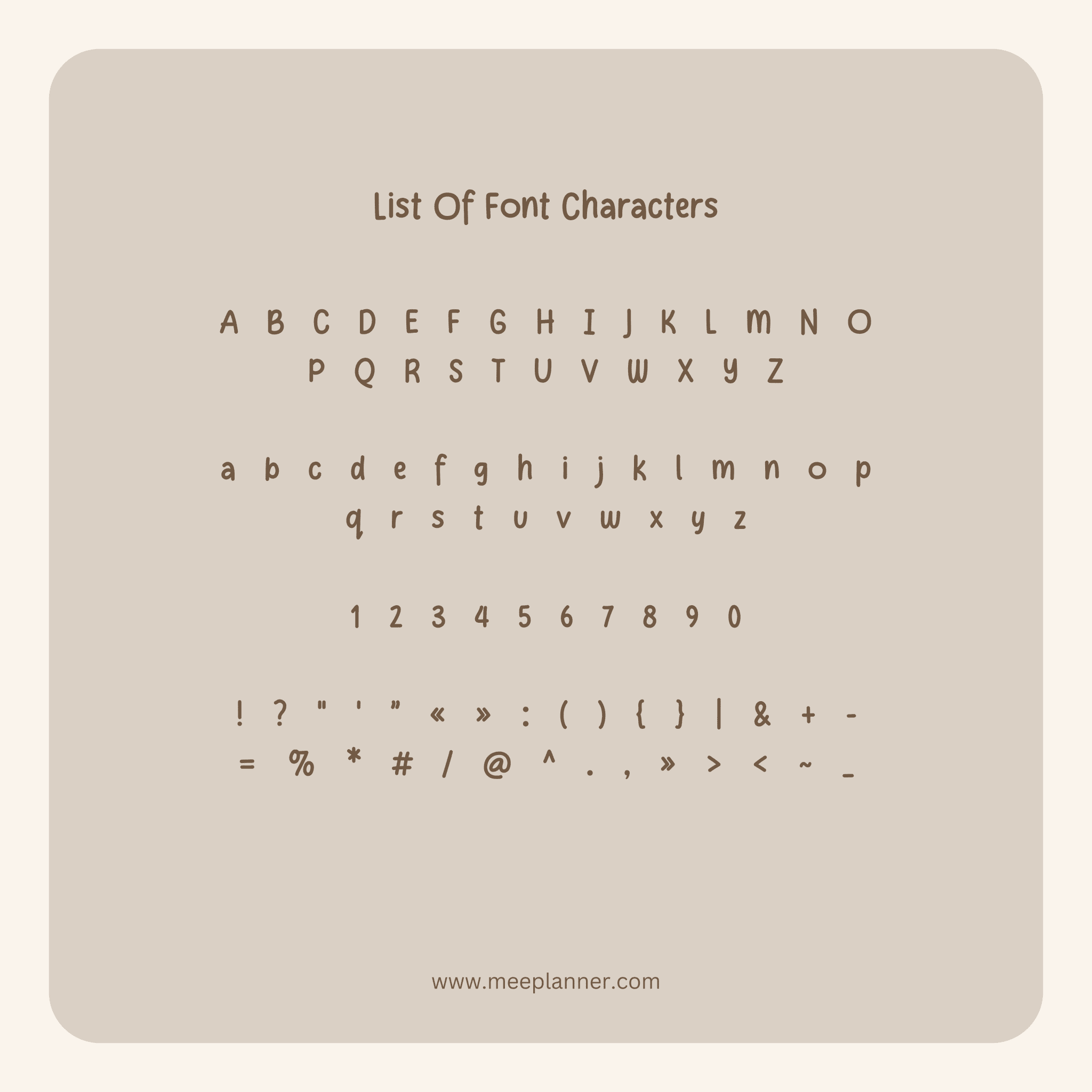 Aesthetic Handwriting Font - Meeplanner