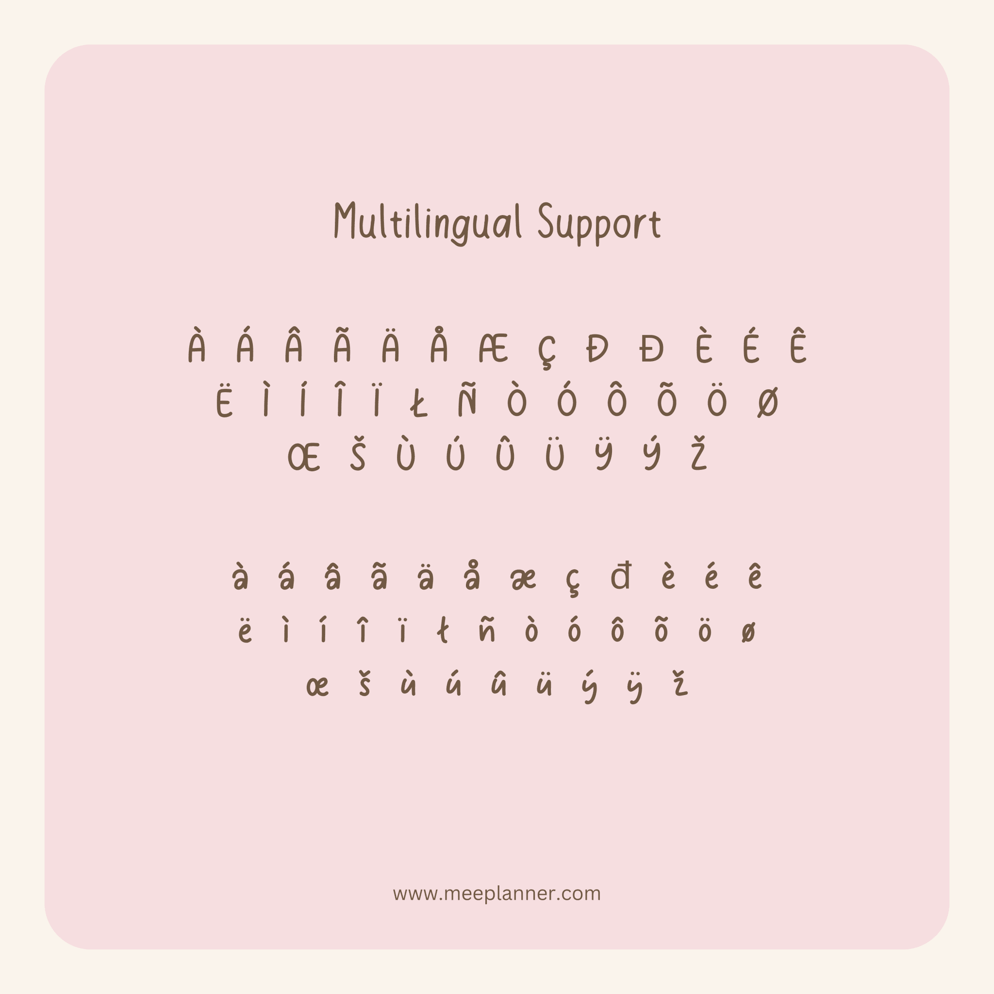 Aesthetic Handwriting Font - Meeplanner