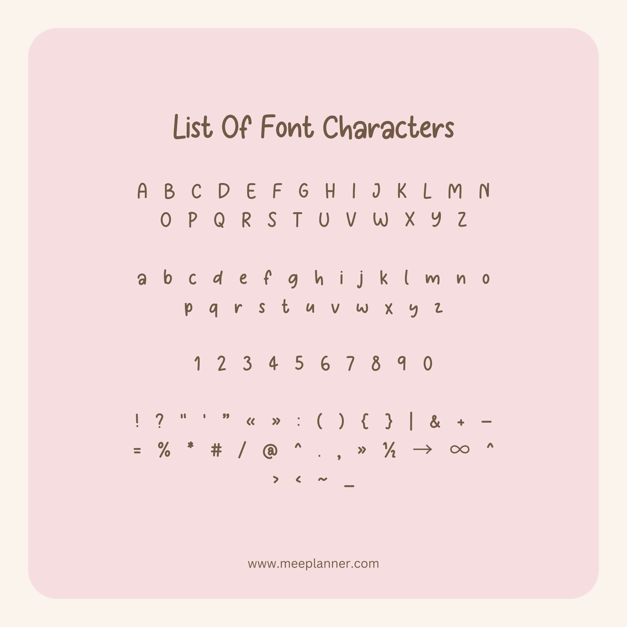 Aesthetic Handwriting Font - Meeplanner