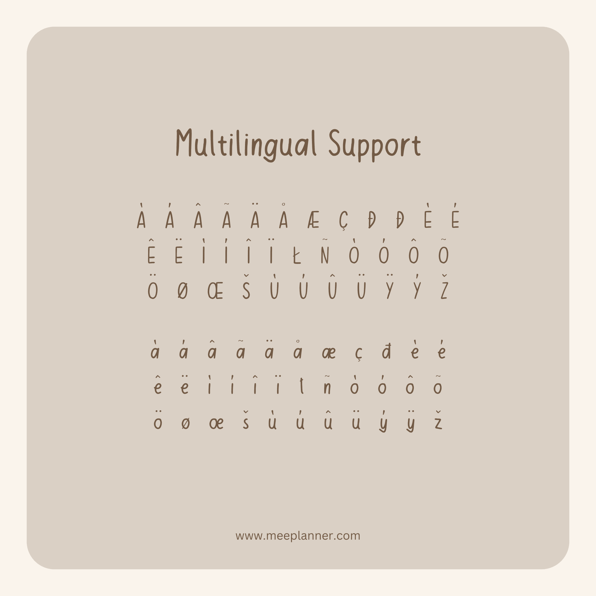 Aesthetic Handwriting Font - Meeplanner