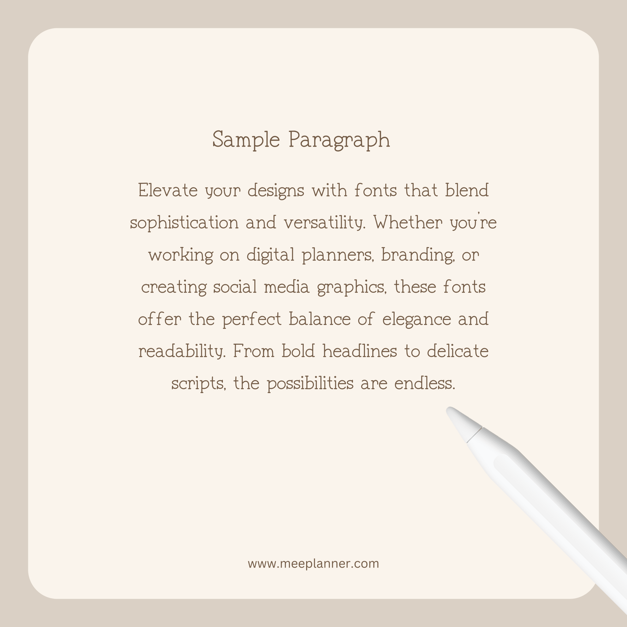 Aesthetic Handwriting Font - Meeplanner