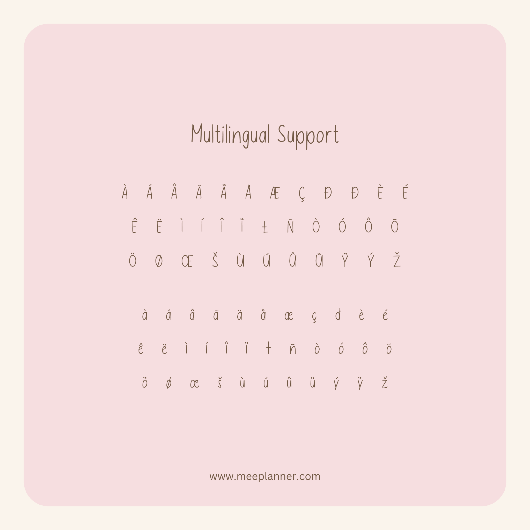 Aesthetic Handwriting Font - Meeplanner