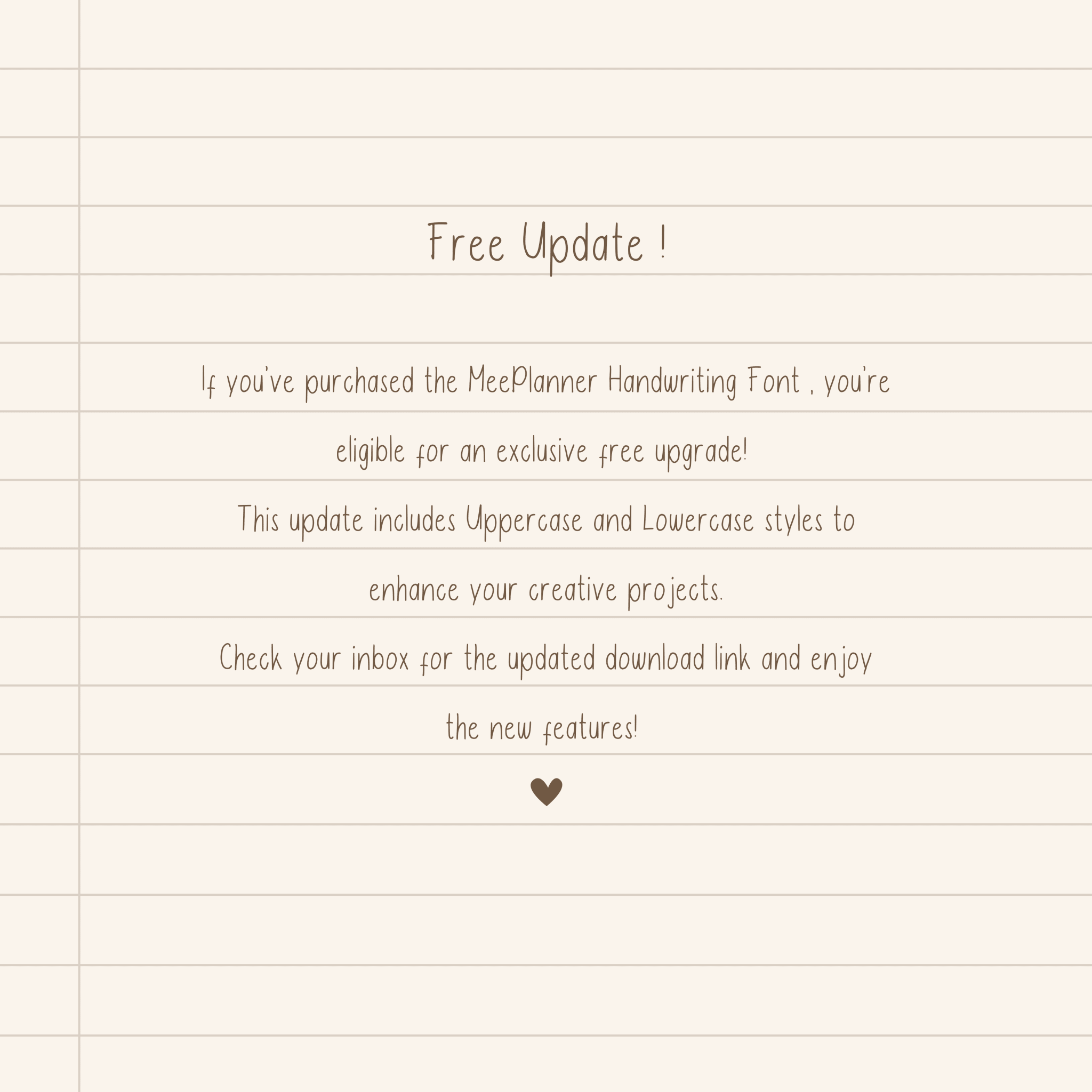 Aesthetic Handwriting Font - Meeplanner