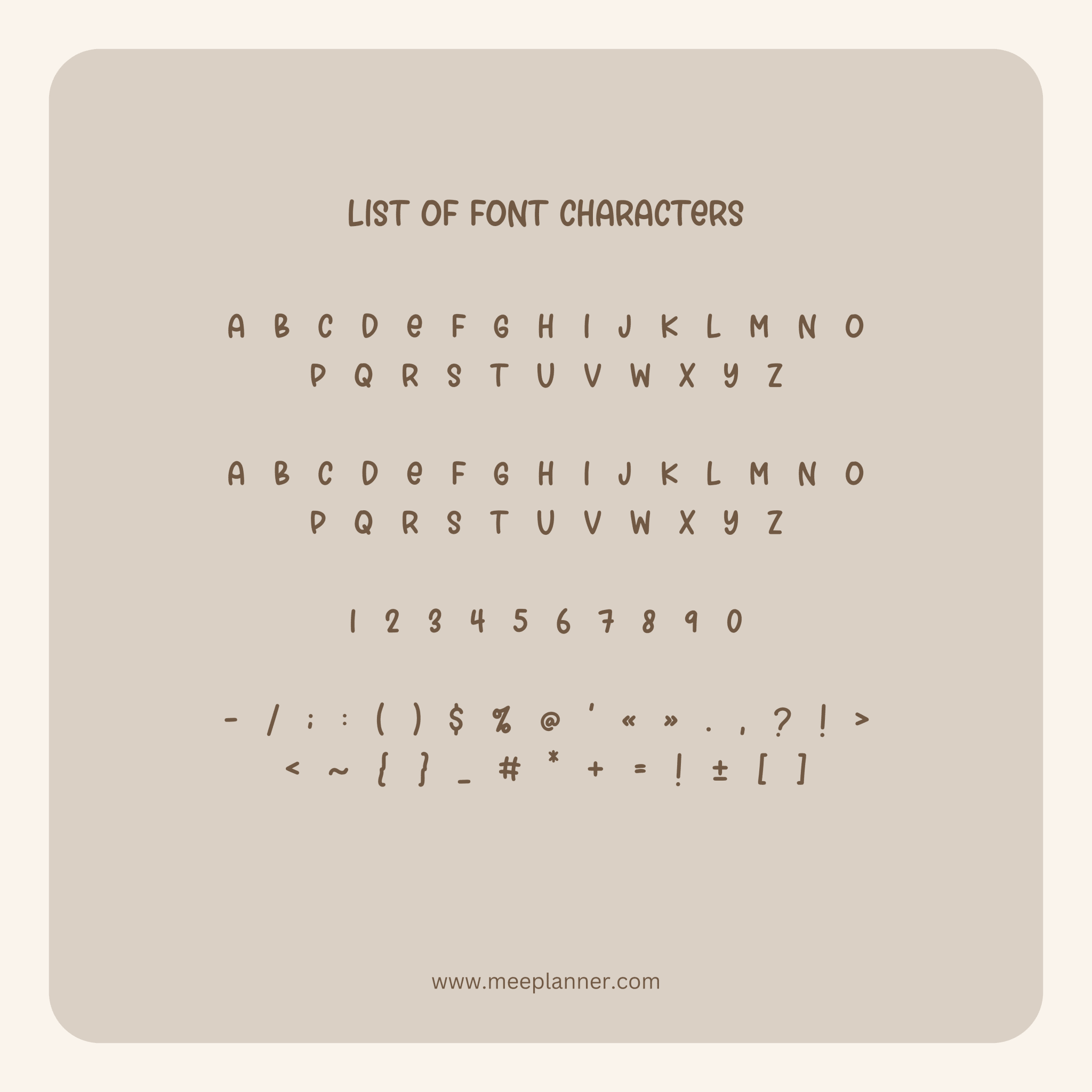 Aesthetic Handwriting Font - Meeplanner