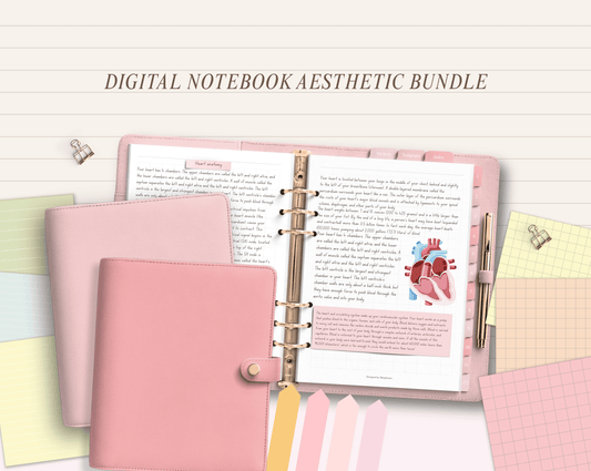 Digital Notebook Aesthetic Bundle - Meeplanner
