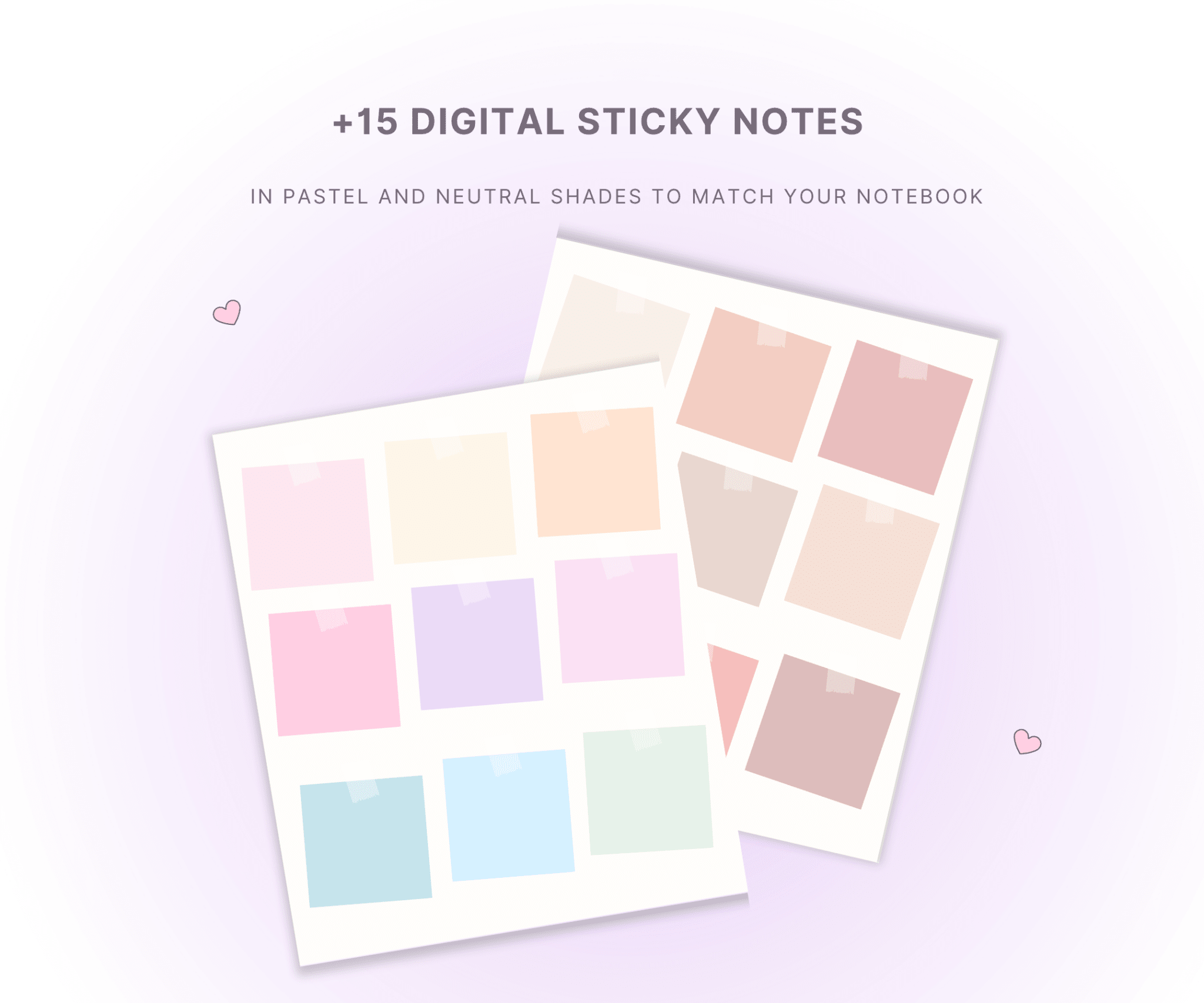 Digital Notebook - Blush & Purple Pages - Meeplanner