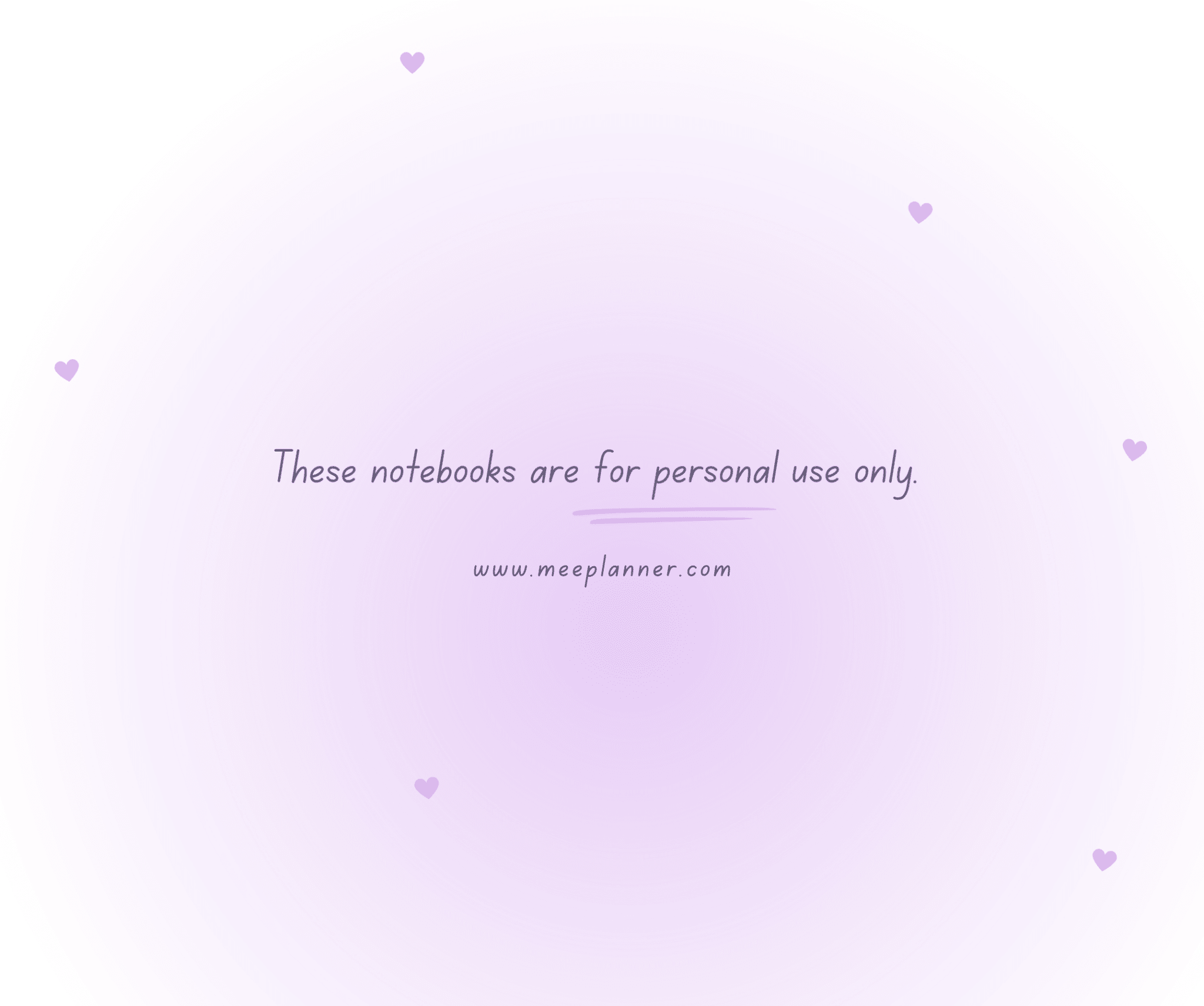 Digital Notebook - Blush & Purple Pages - Meeplanner