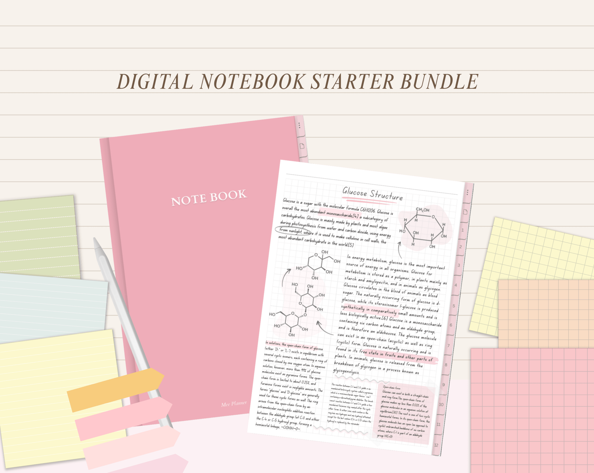 Digital Notebook Starter Bundle - Meeplanner