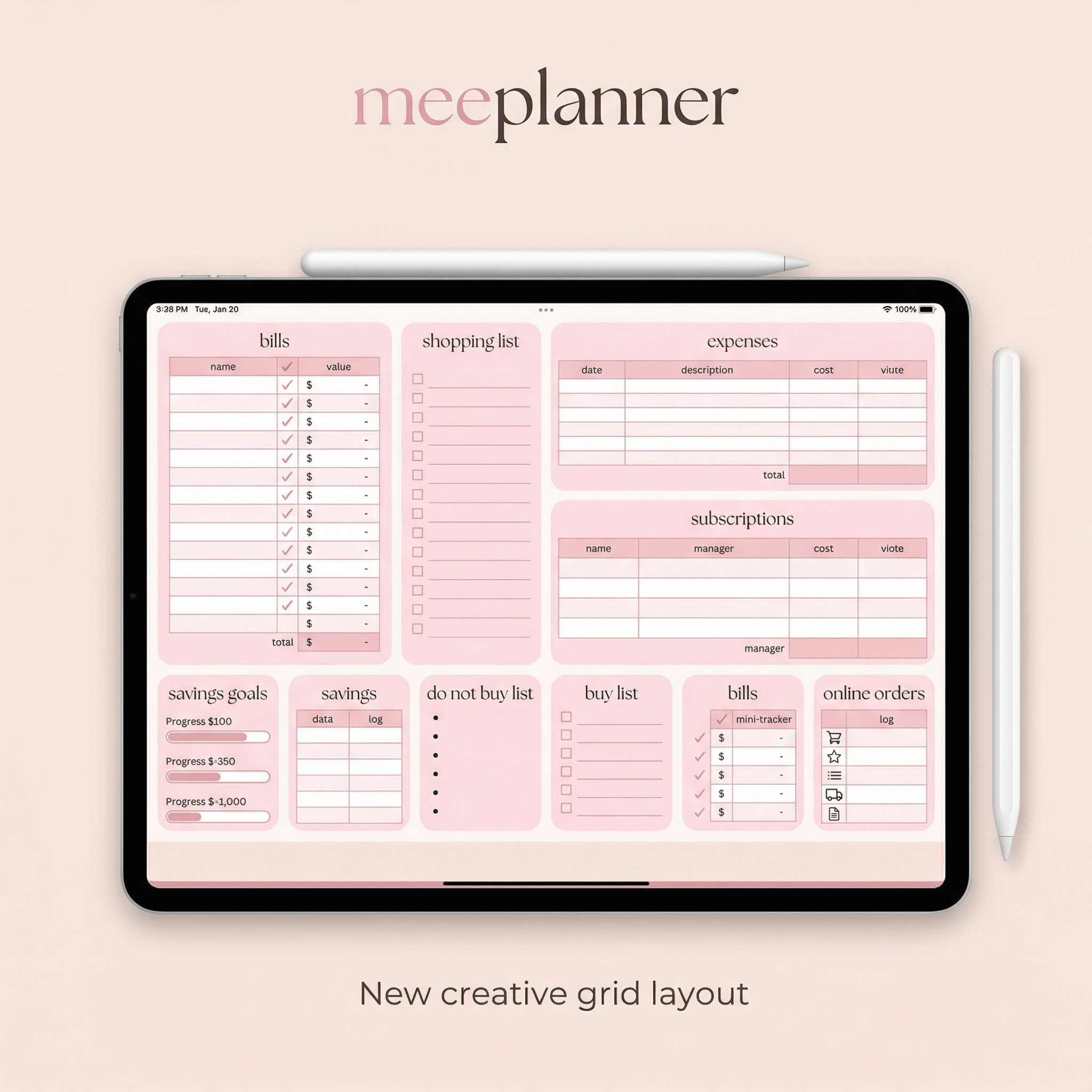 Finance Planner – The Ultimate Budget & Money Tracker for iPad - New! - Meeplanner