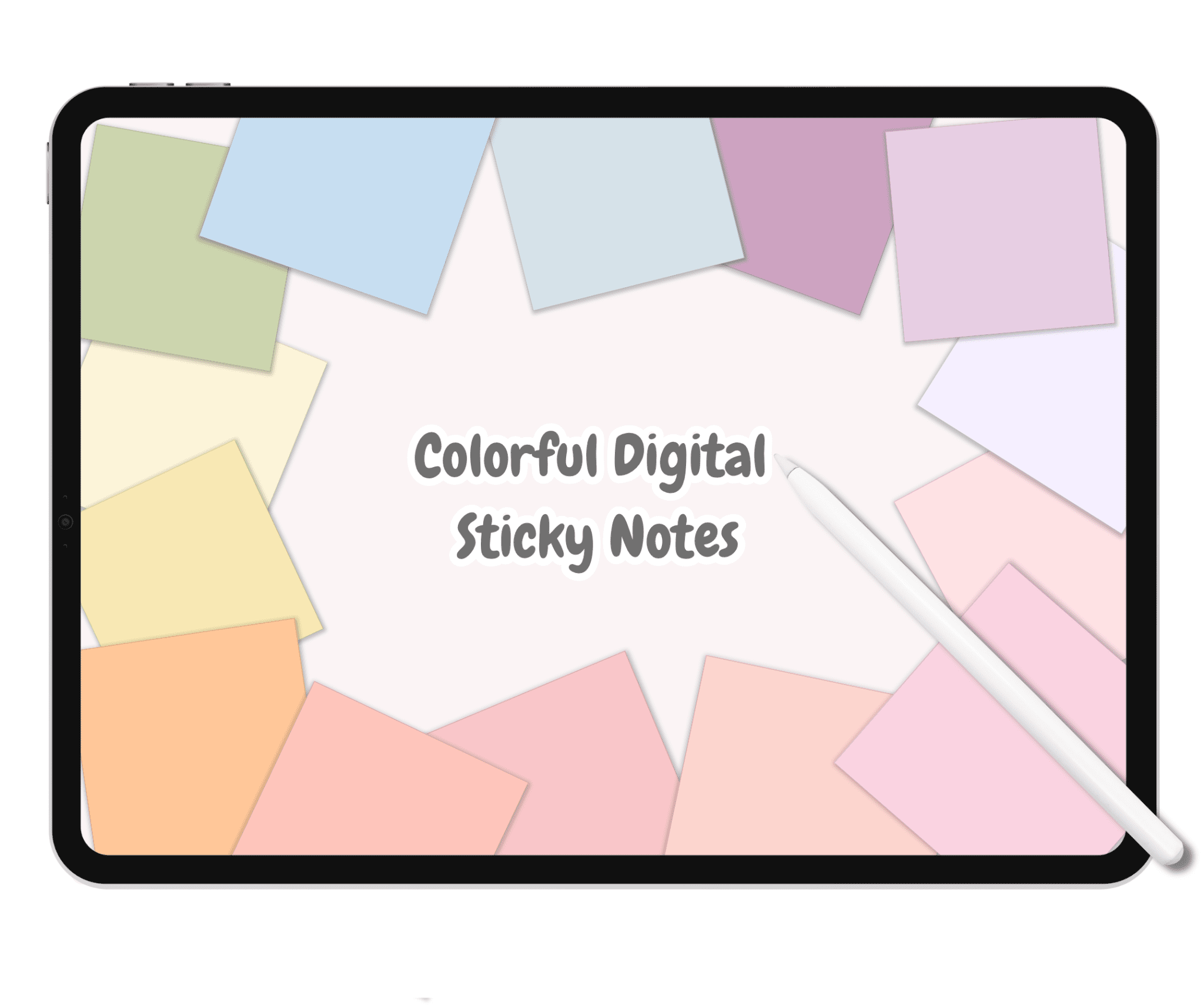 Pastel Digital Sticky Notes - Meeplanner