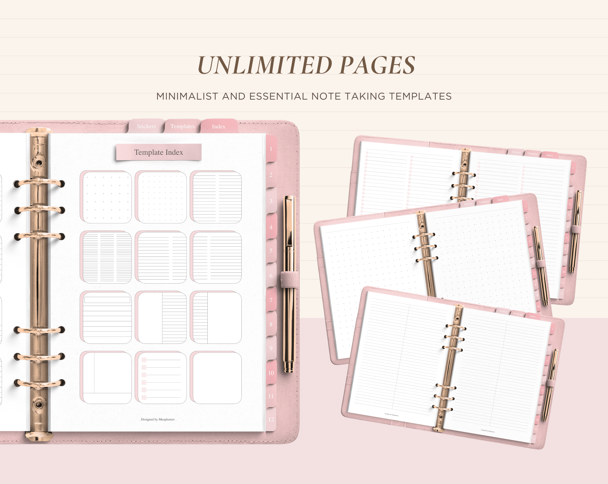 Realistic Digital Notebook - Meeplanner