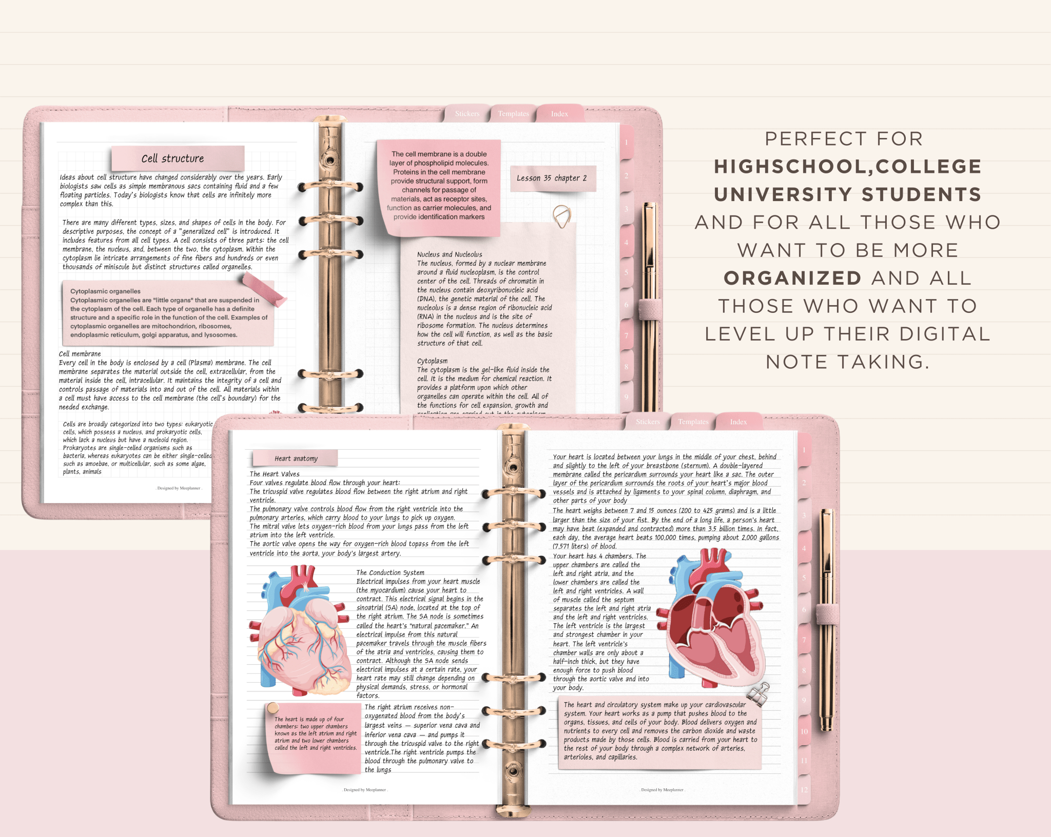 Realistic Digital Notebook - Meeplanner