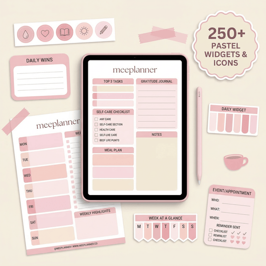 The Ultimate Daily Digital Planner Series 02 | 500+ Stickers Included - New! - Meeplanner