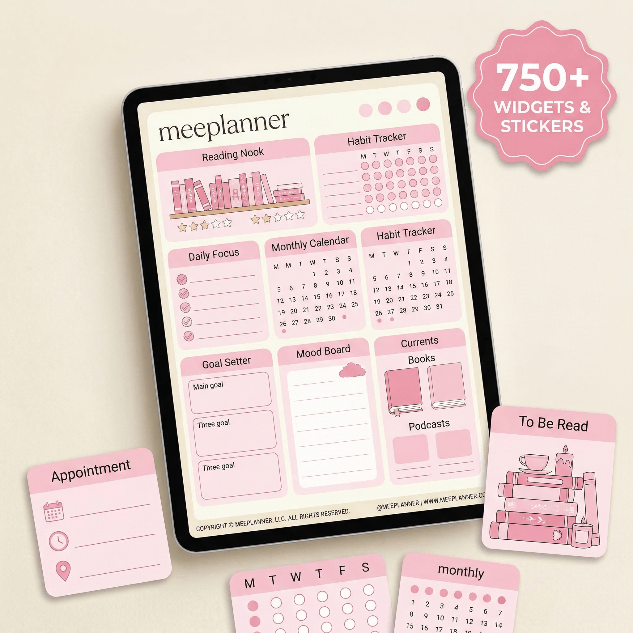 The Ultimate Daily Digital Planner Series 03 | 750+ Stickers Included - New! - Meeplanner