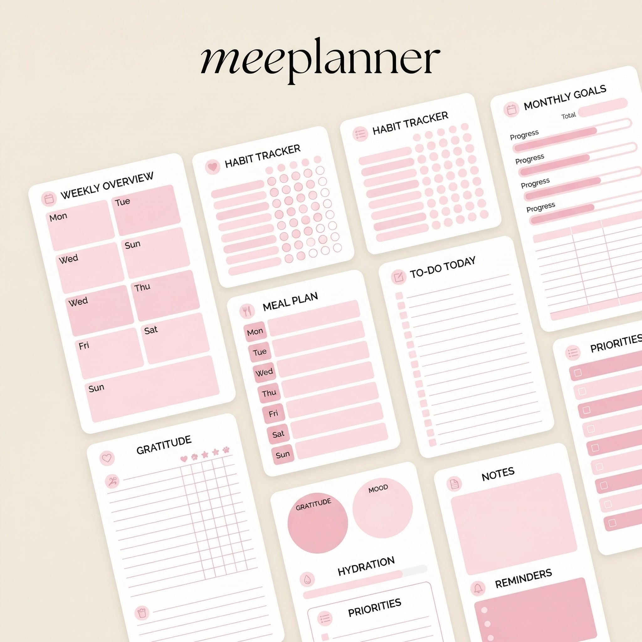 The Ultimate Digital Planner Series 01 | 250+ Stickers Included - New! - Meeplanner