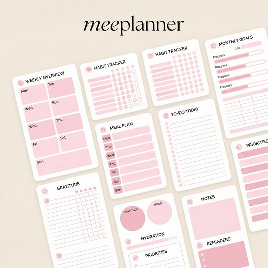 The Ultimate Digital Planner Series 01 | 250+ Stickers Included - New! - Meeplanner