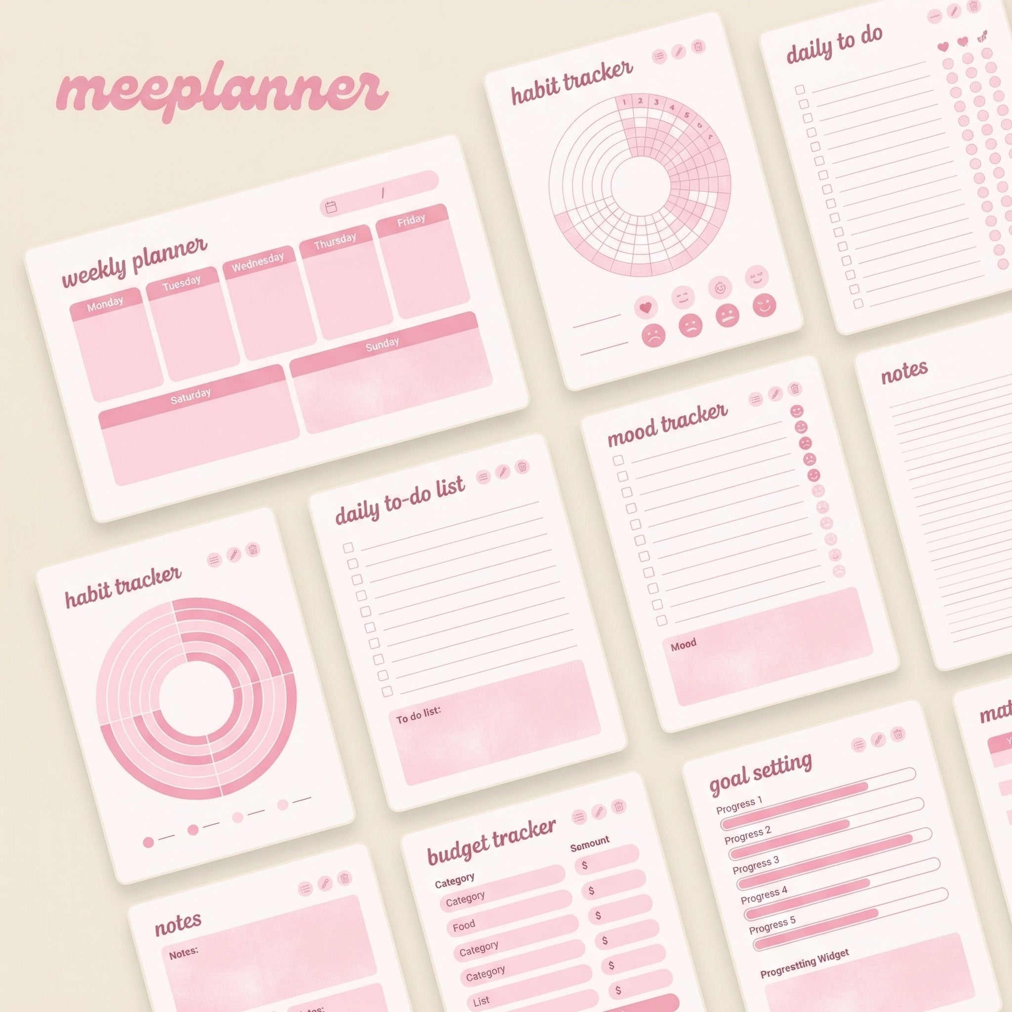 The Ultimate Digital Planner Series 01 | 250+ Stickers Included - New! - Meeplanner