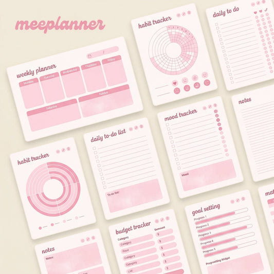 The Ultimate Digital Planner Series 01 | 250+ Stickers Included - New! - Meeplanner