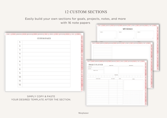 Undated Premium Planner - Meeplanner