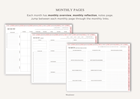 Undated Premium Planner - Meeplanner